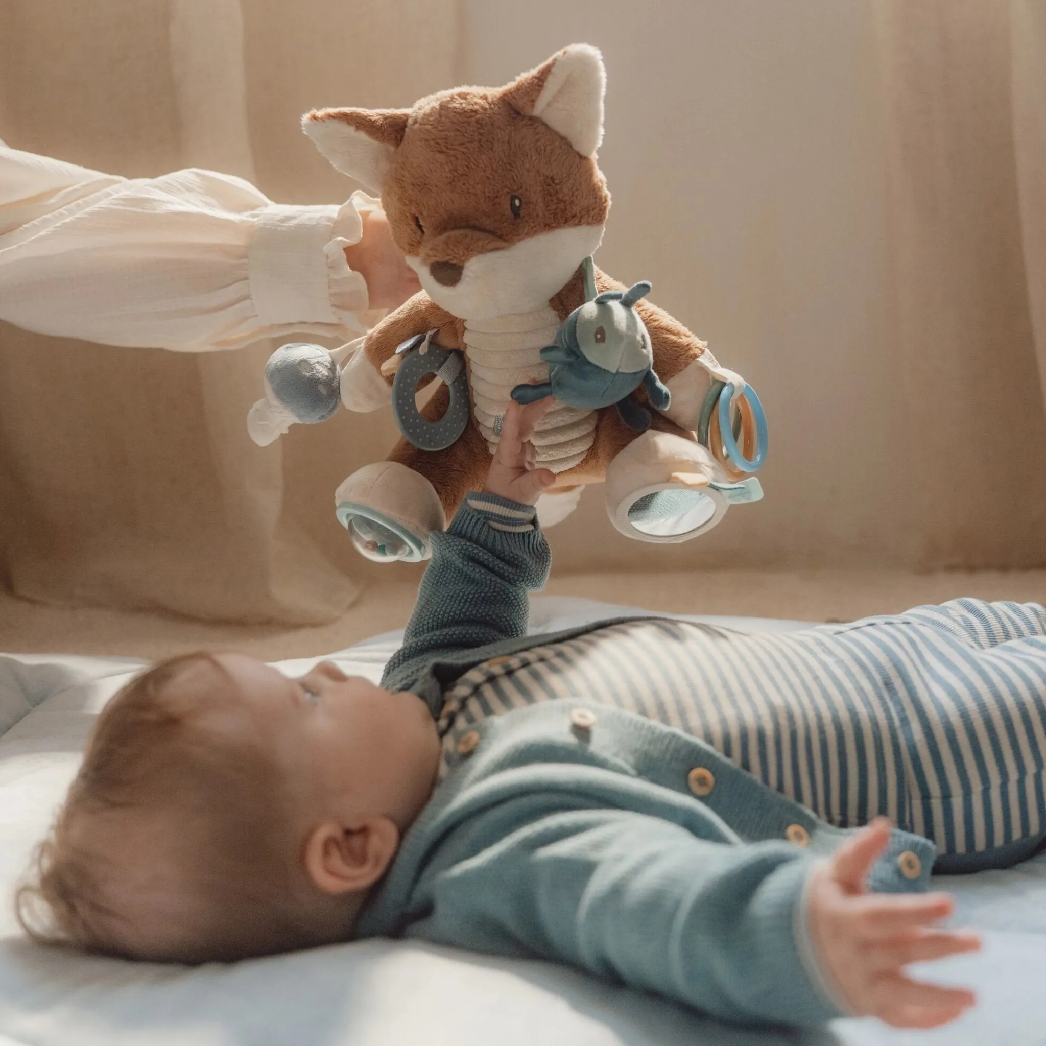Little Dutch Activity cuddle - Blue - Forest Friends New