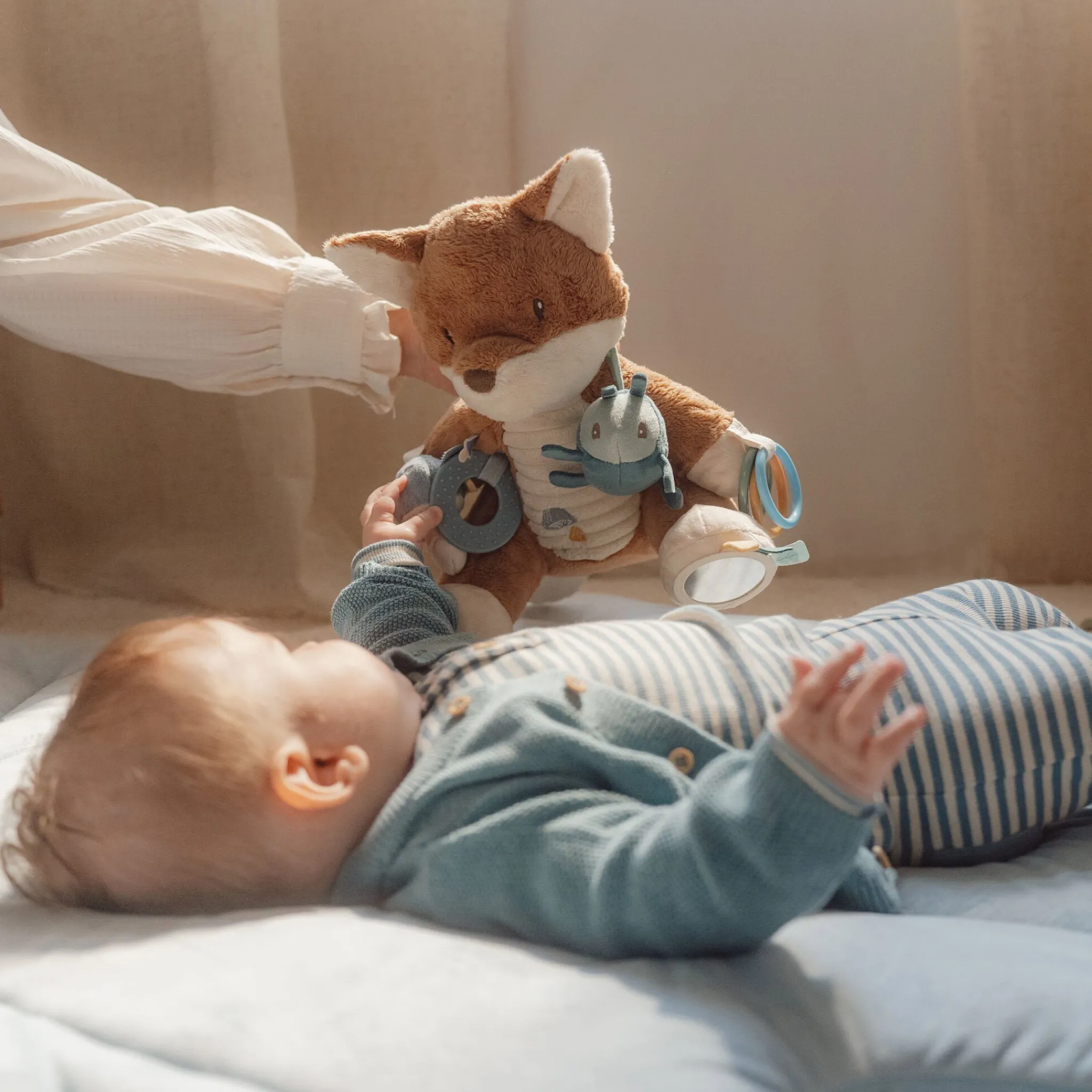 Little Dutch Activity cuddle - Blue - Forest Friends New