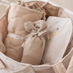 Little Dutch Bath cape - Beige - 75 x 75 - Newborn Naturals - Baby Bunny Outlet