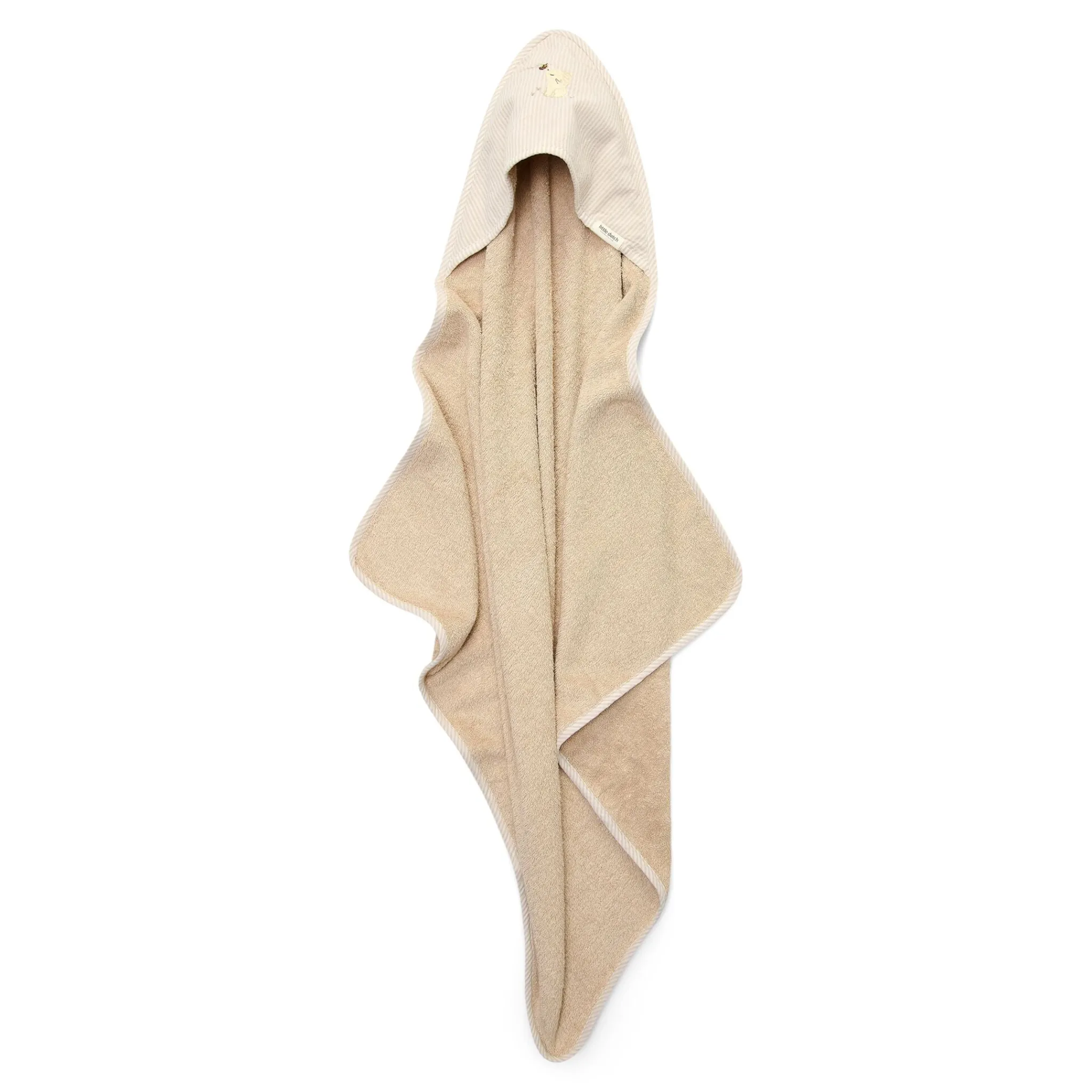Little Dutch Bath cape - Beige - 75 x 75 - Newborn Naturals - Baby Bunny Outlet