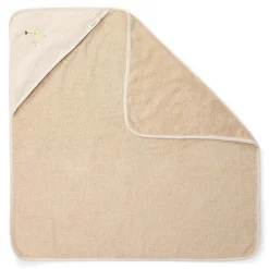 Little Dutch Bath cape - Beige - 75 x 75 - Newborn Naturals - Baby Bunny Outlet
