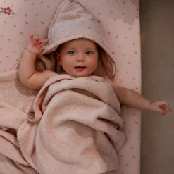 Little Dutch Bath cape - Pink - 75 x 75 - Essentials