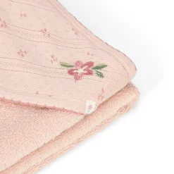 Little Dutch Bath cape - Pink - 100 x 100 - Essentials Outlet