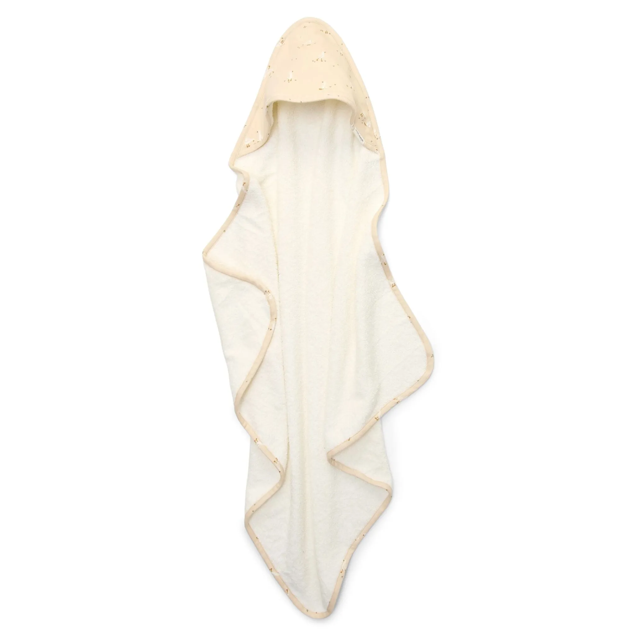 Little Dutch Bath cape - White - 75 x 75 - Newborn Naturals - Little Goose Discount