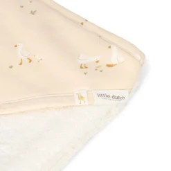 Little Dutch Bath cape - White - 75 x 75 - Newborn Naturals - Little Goose Discount