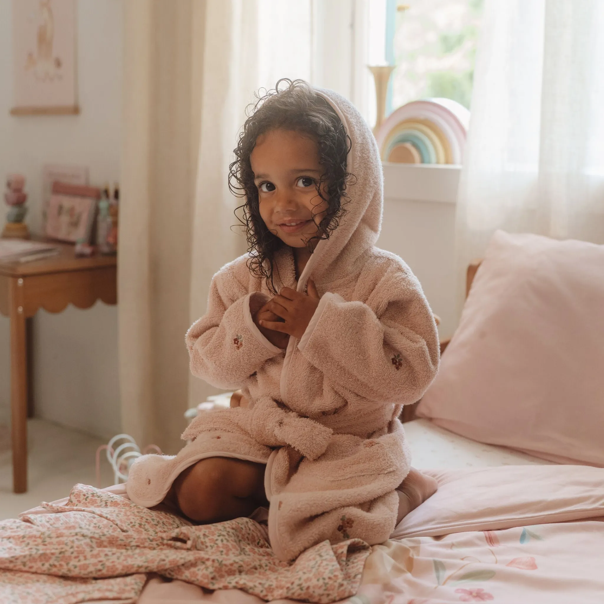 Little Dutch B2C Bathrobe - Pink - Fairy Garden Outlet