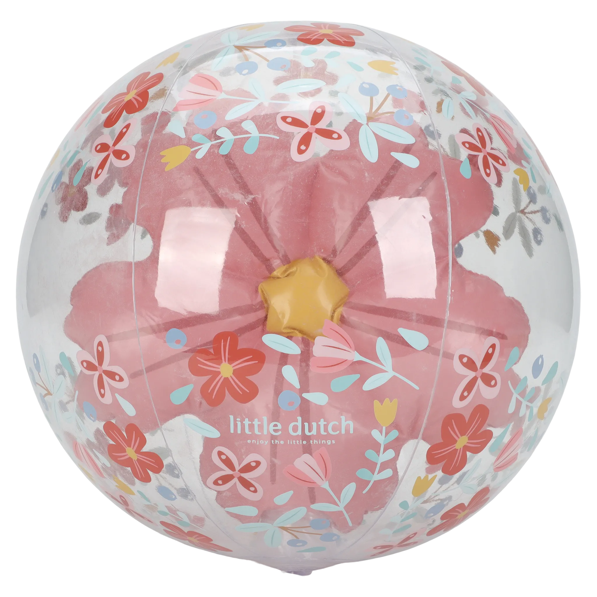 Little Dutch Beach Ball 3D Figure Pink Flowers Discount