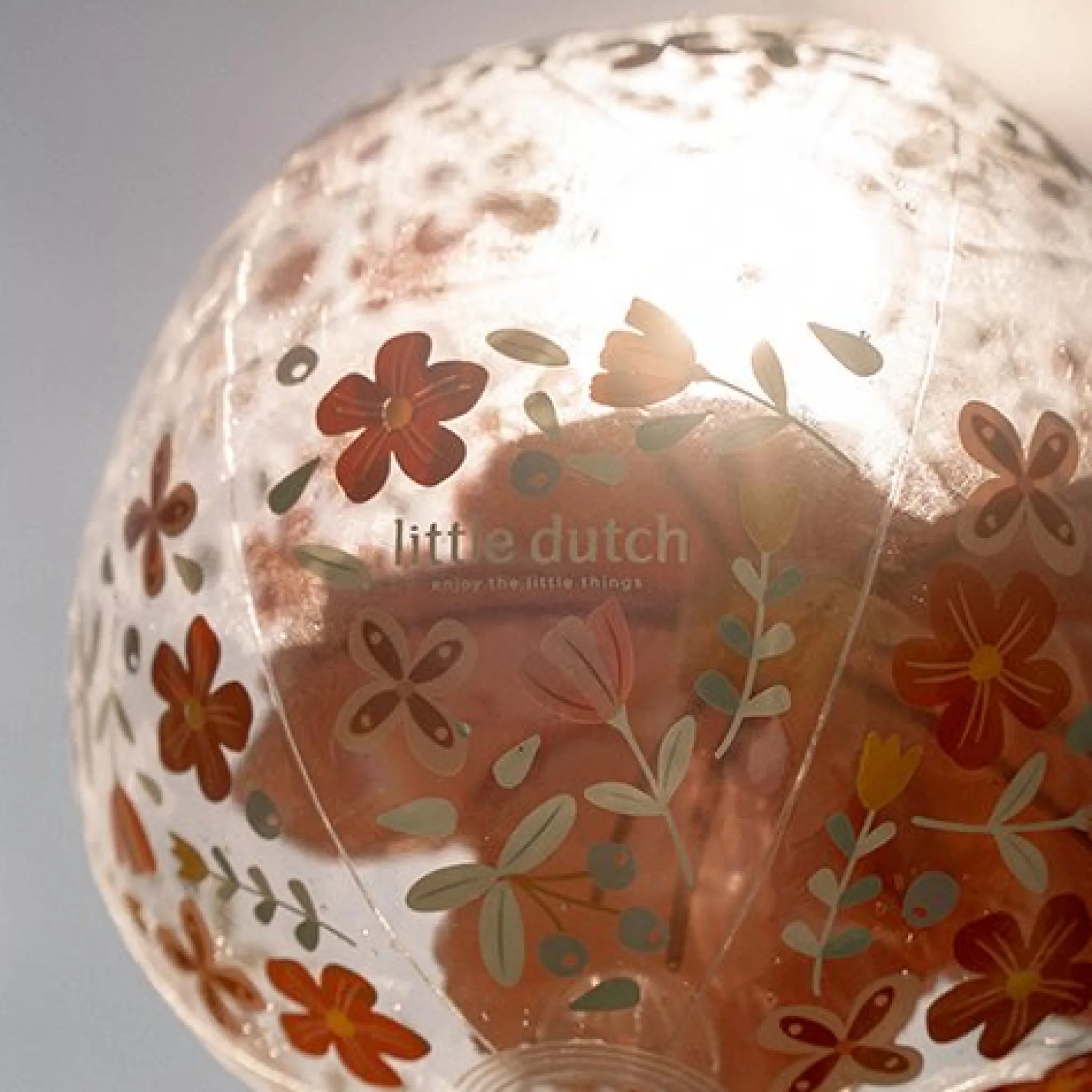 Little Dutch Beach Ball 3D Figure Pink Flowers Discount
