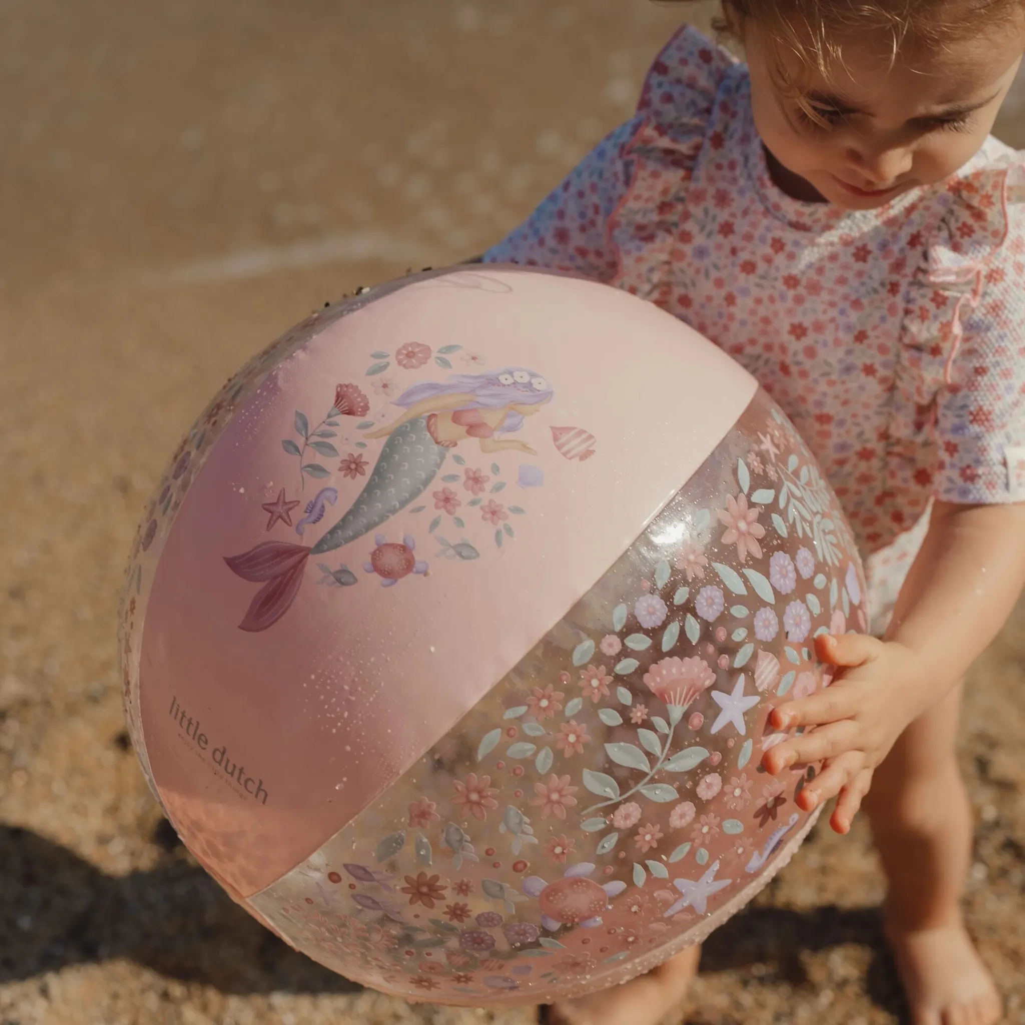 Little Dutch Beach Ball - Pink - Dreamy Mermaid Clearance