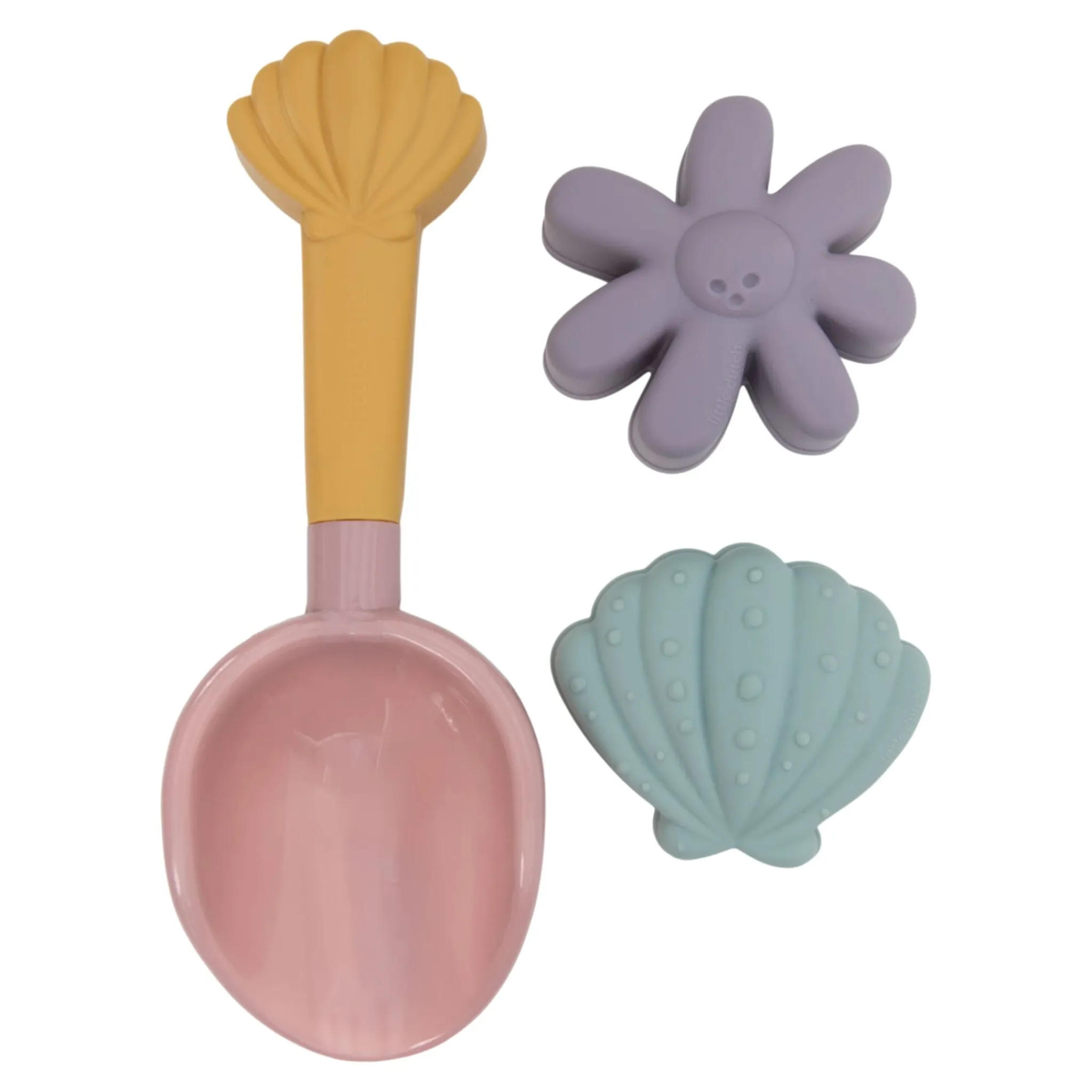 Little Dutch Beach Set Shovel and Sand Molds - Pink - Dreamy Mermaid Best