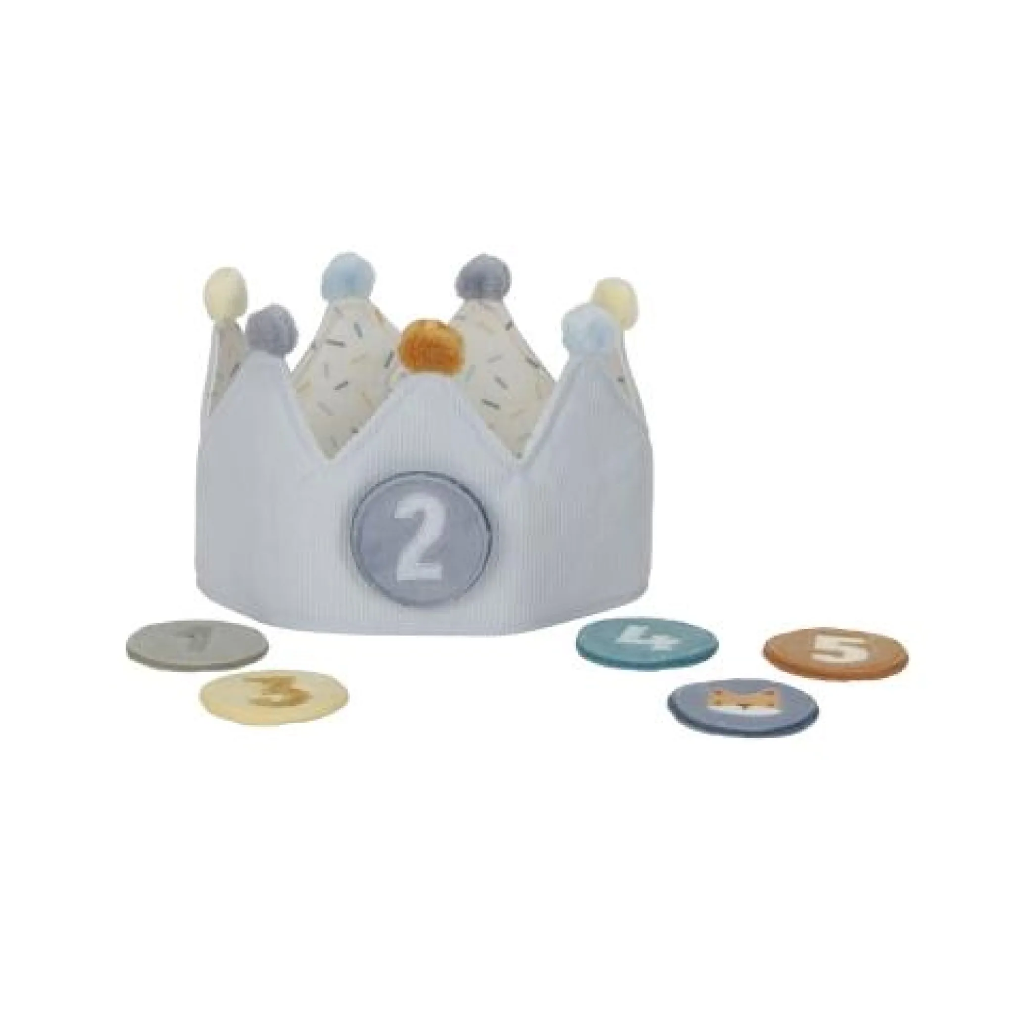 Little Dutch Birthday crown - blue Clearance