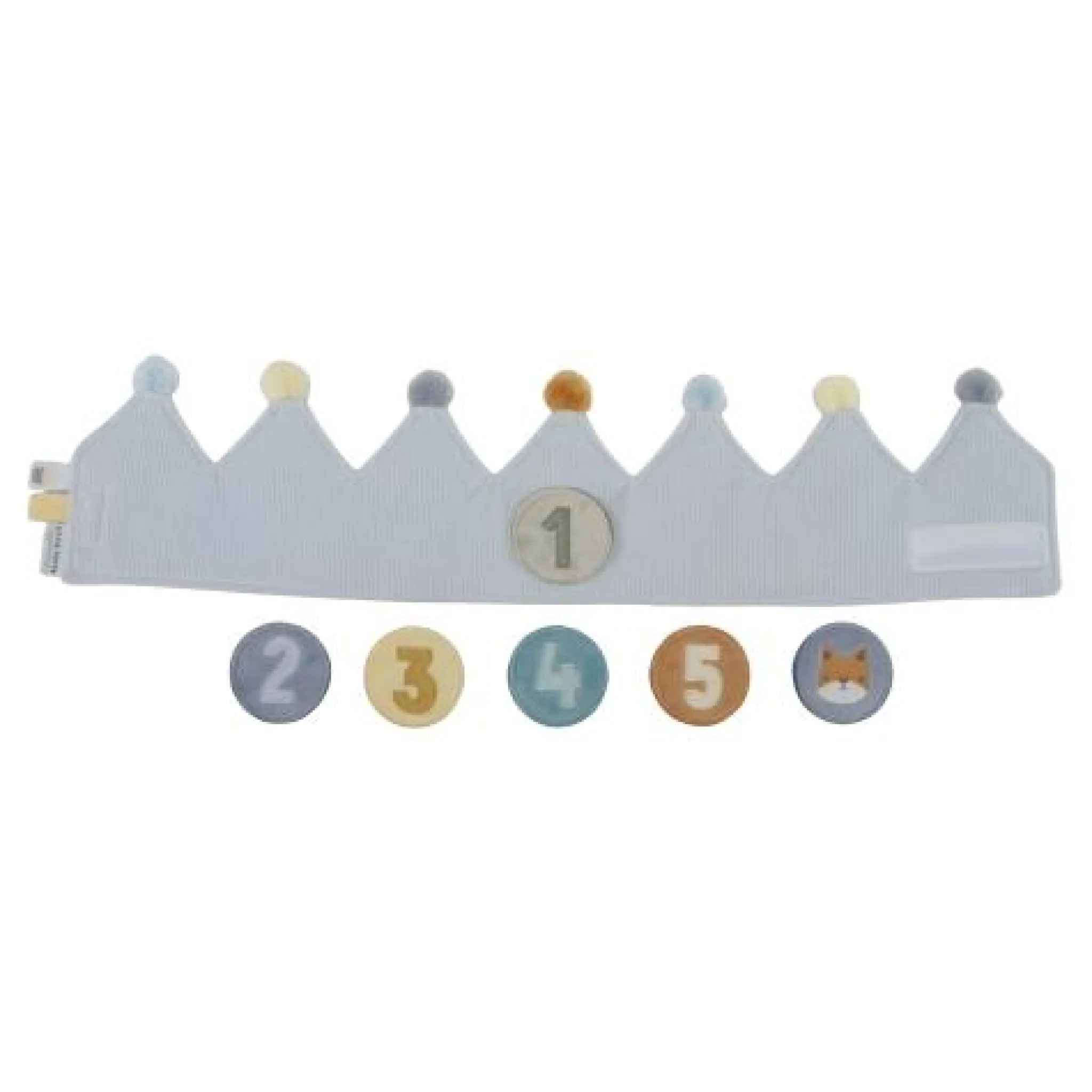 Little Dutch Birthday crown - blue Clearance