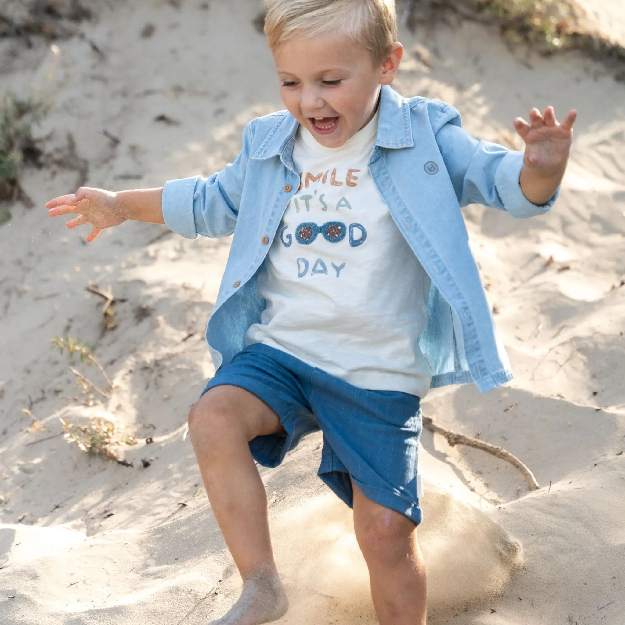 Little Dutch Blouse - Long Sleeve - Blue Clearance