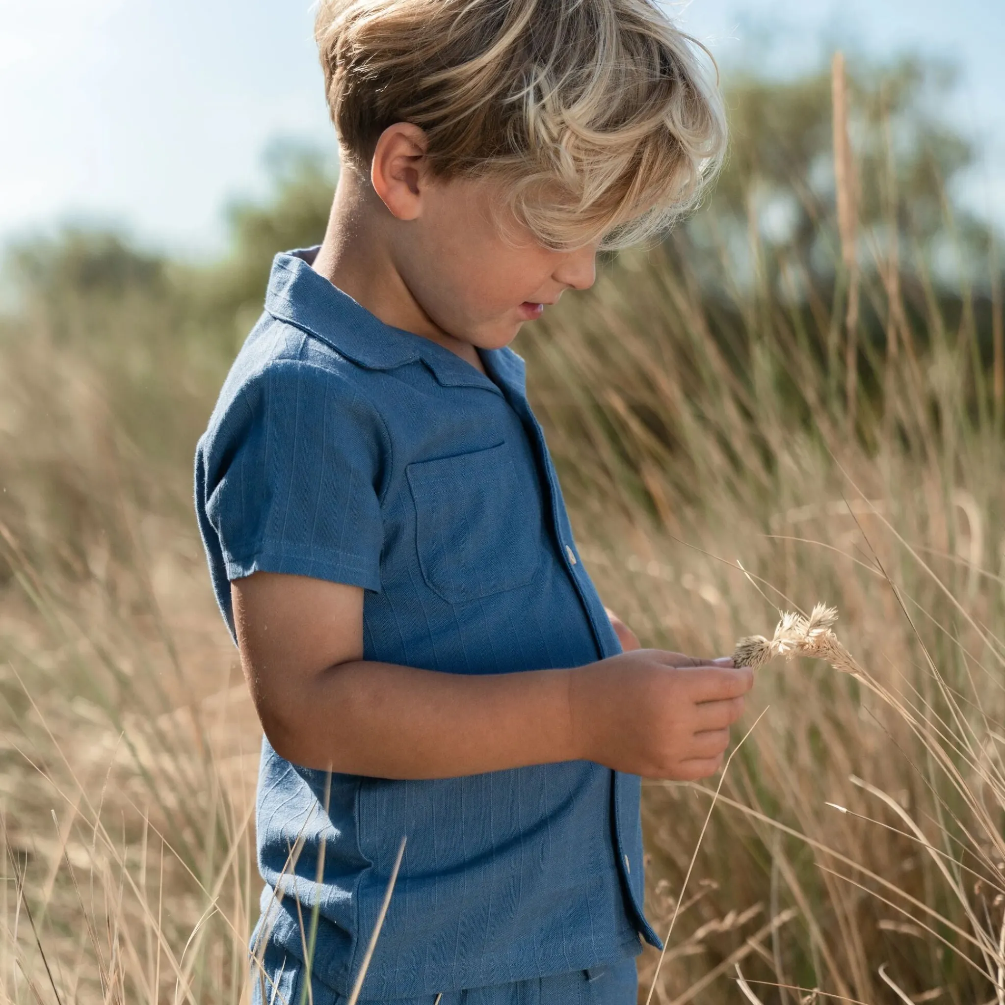 Little Dutch Blouse - Short sleeve - Blue Best