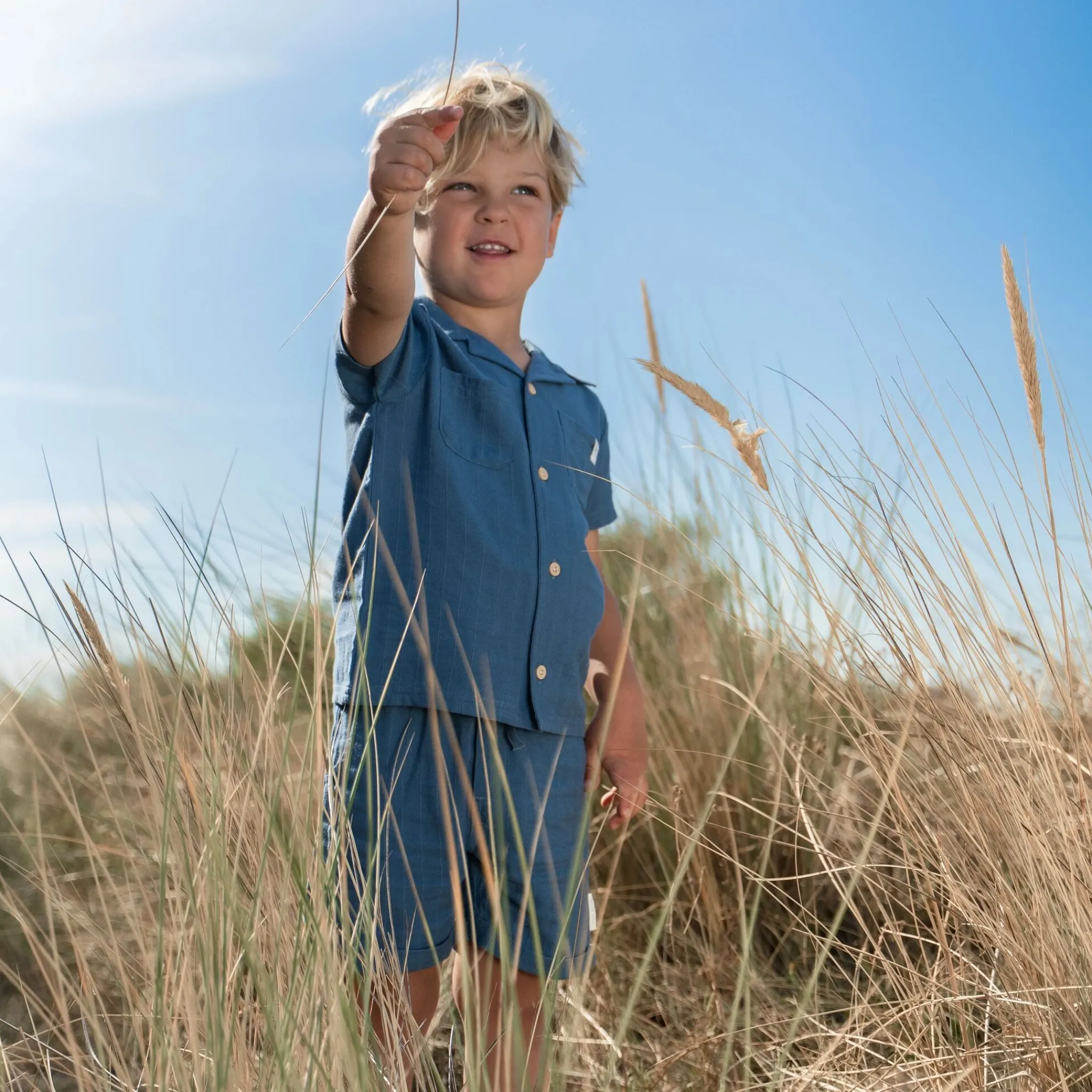 Little Dutch Blouse - Short sleeve - Blue Best