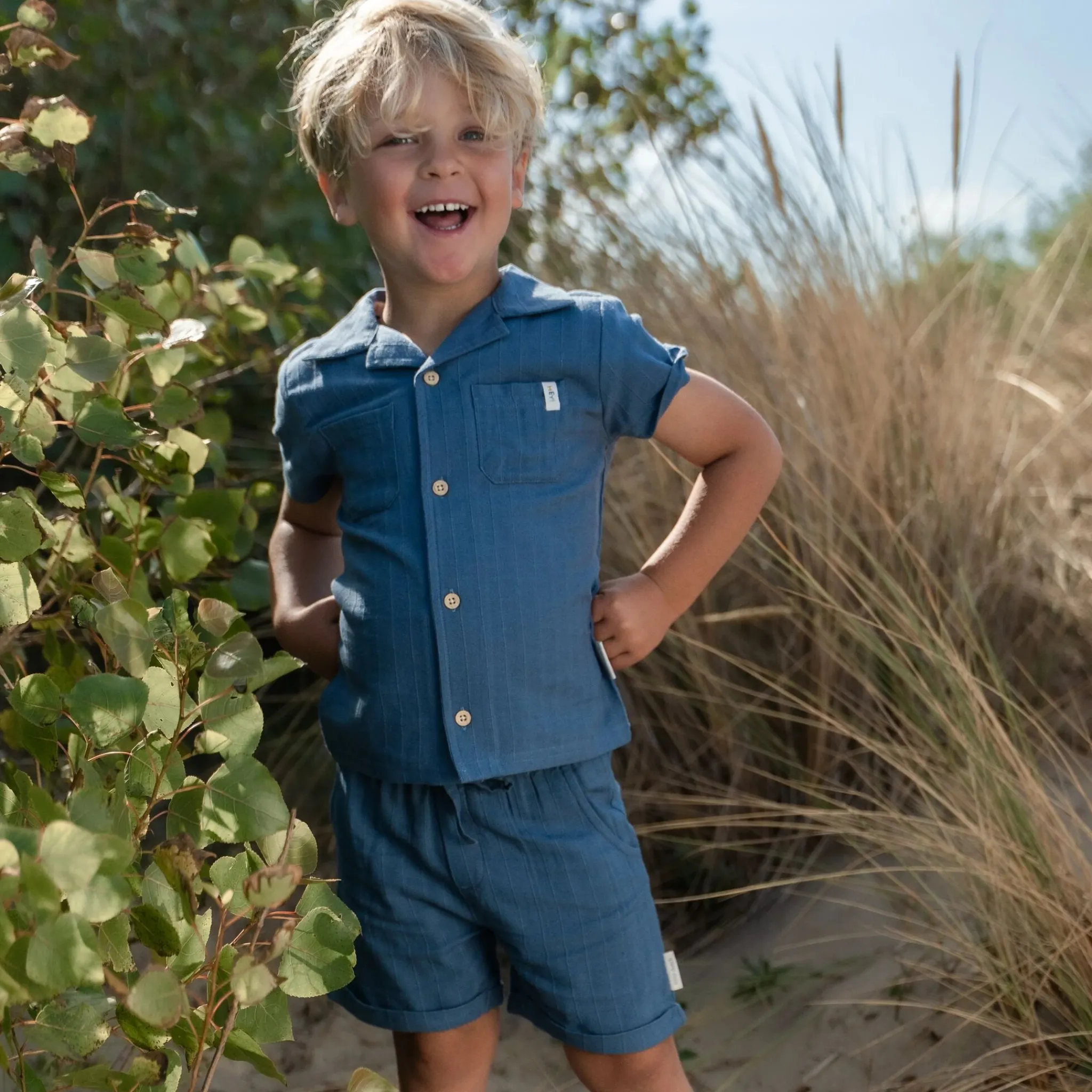 Little Dutch Blouse - Short sleeve - Blue Best