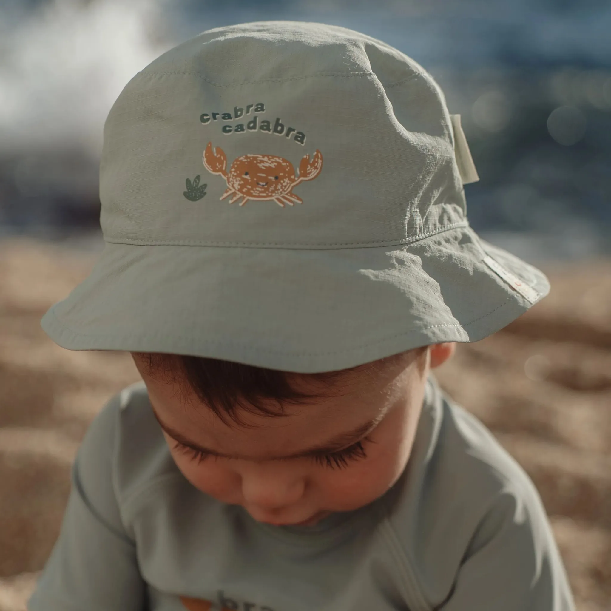 Little Dutch Bucket hat - Green - Ocean Surf Stripes