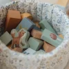 Little Dutch Building blocks - Blue - Forest Friends Hot