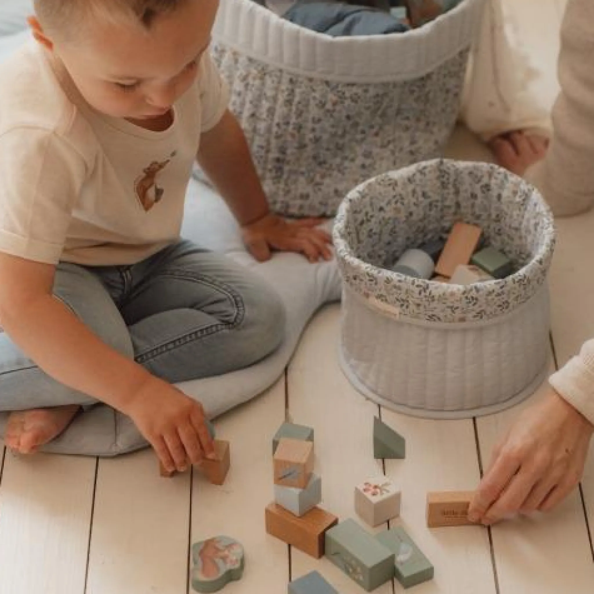 Little Dutch Building blocks - Blue - Forest Friends Hot