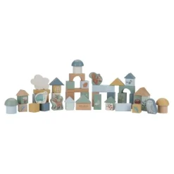Little Dutch Building blocks - Blue - Forest Friends Hot