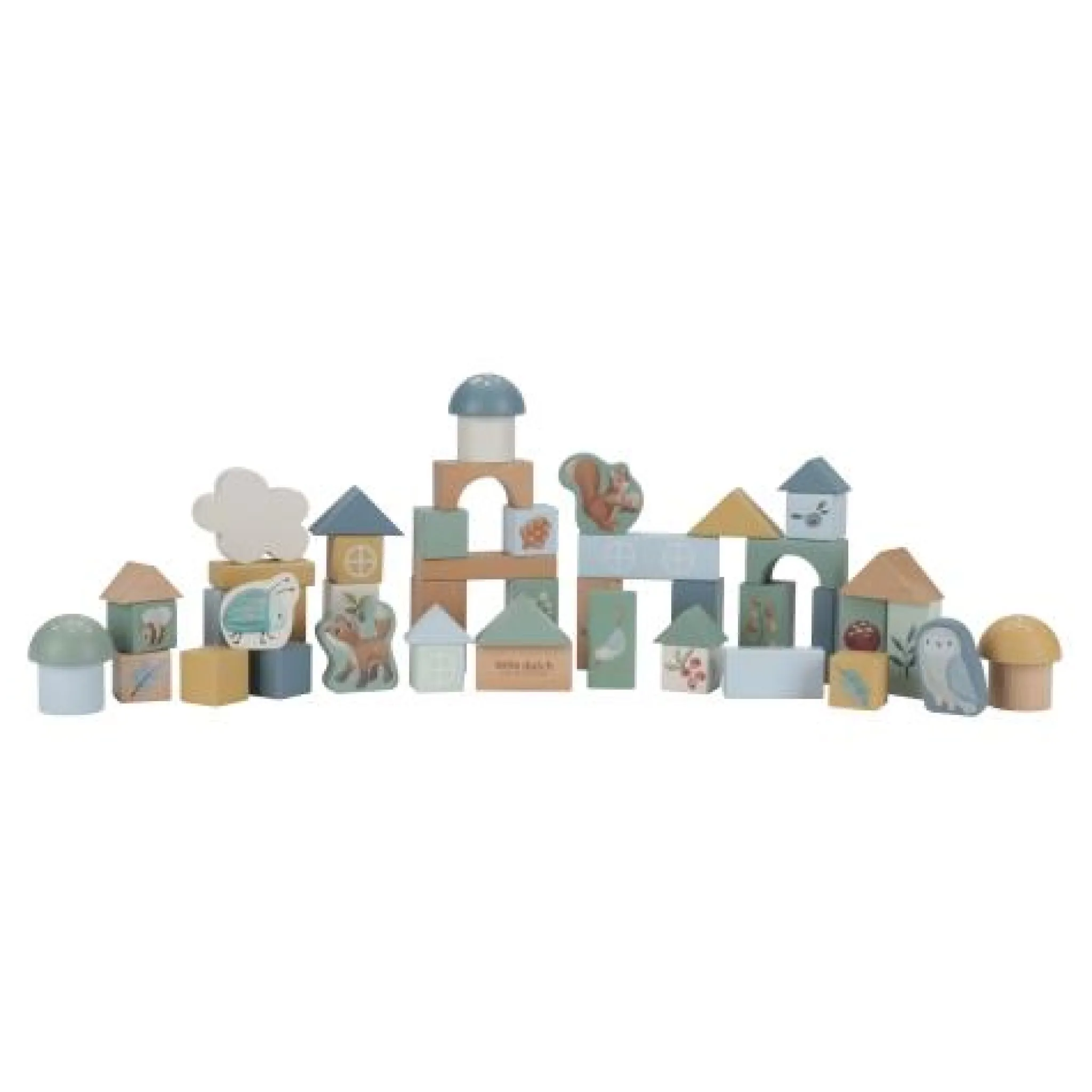 Little Dutch Building blocks - Blue - Forest Friends Hot