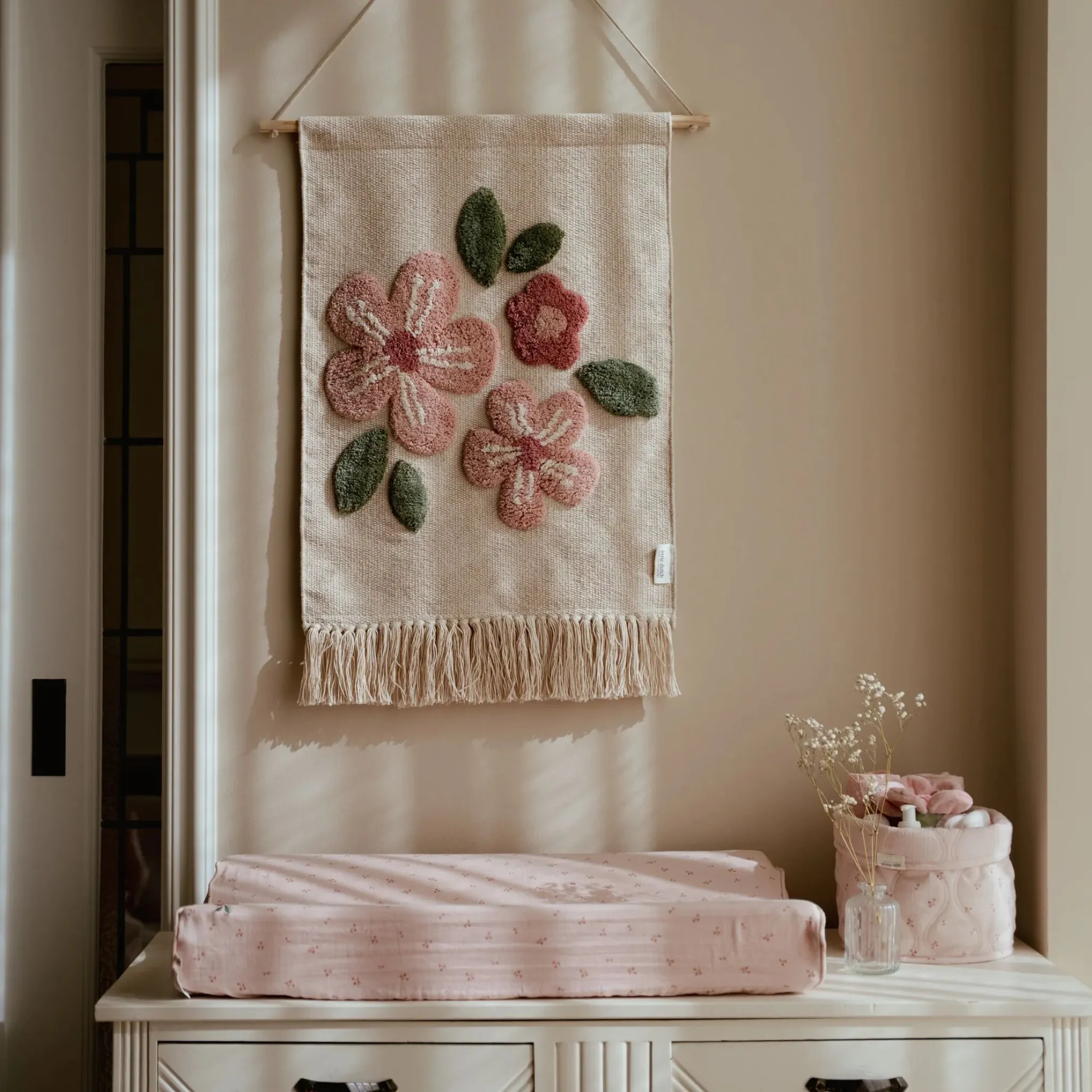 Little Dutch Changing mat cover - Pink - Essentials New