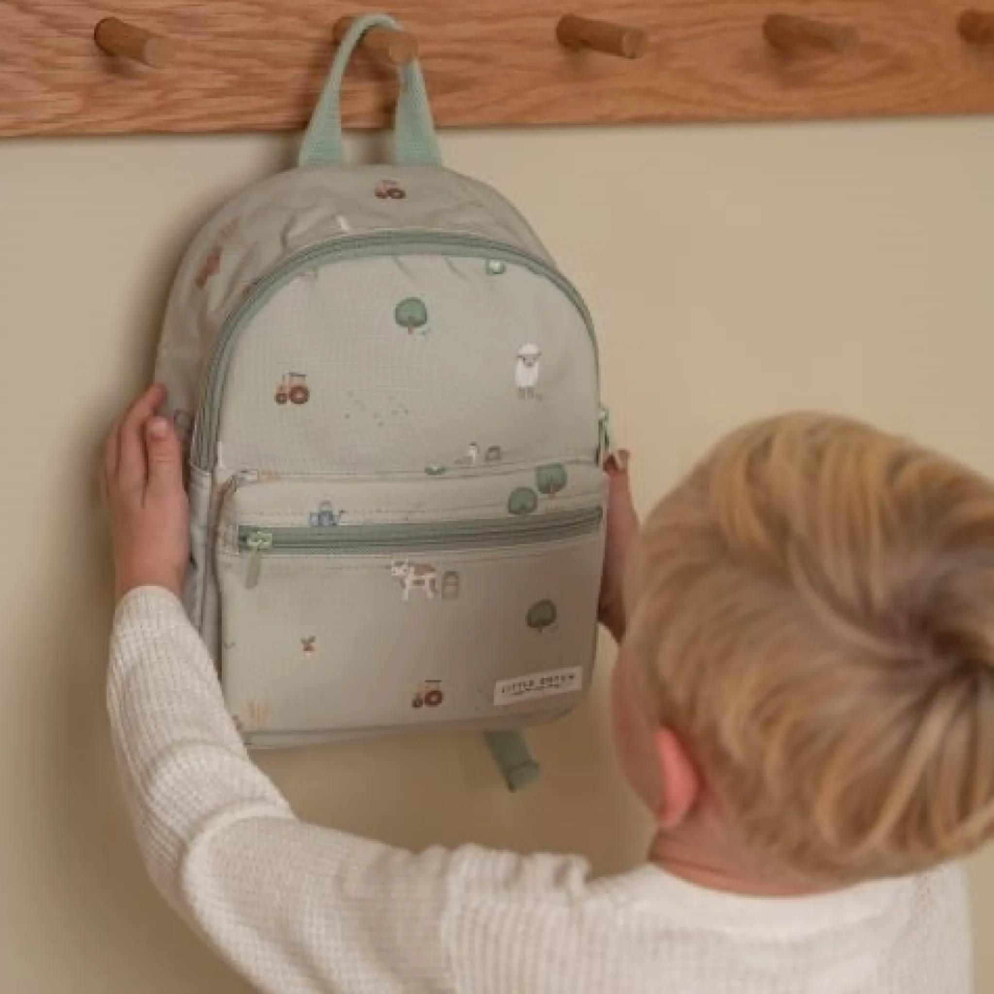 Little Dutch Children's backpack - Green - Little Farm New