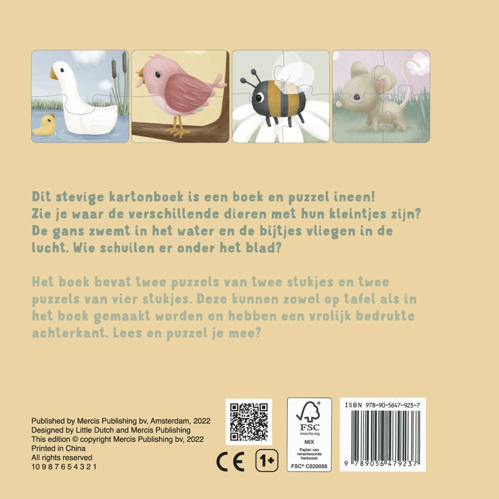 Little Dutch Children's Book My Animal Puzzle Book - NL Online