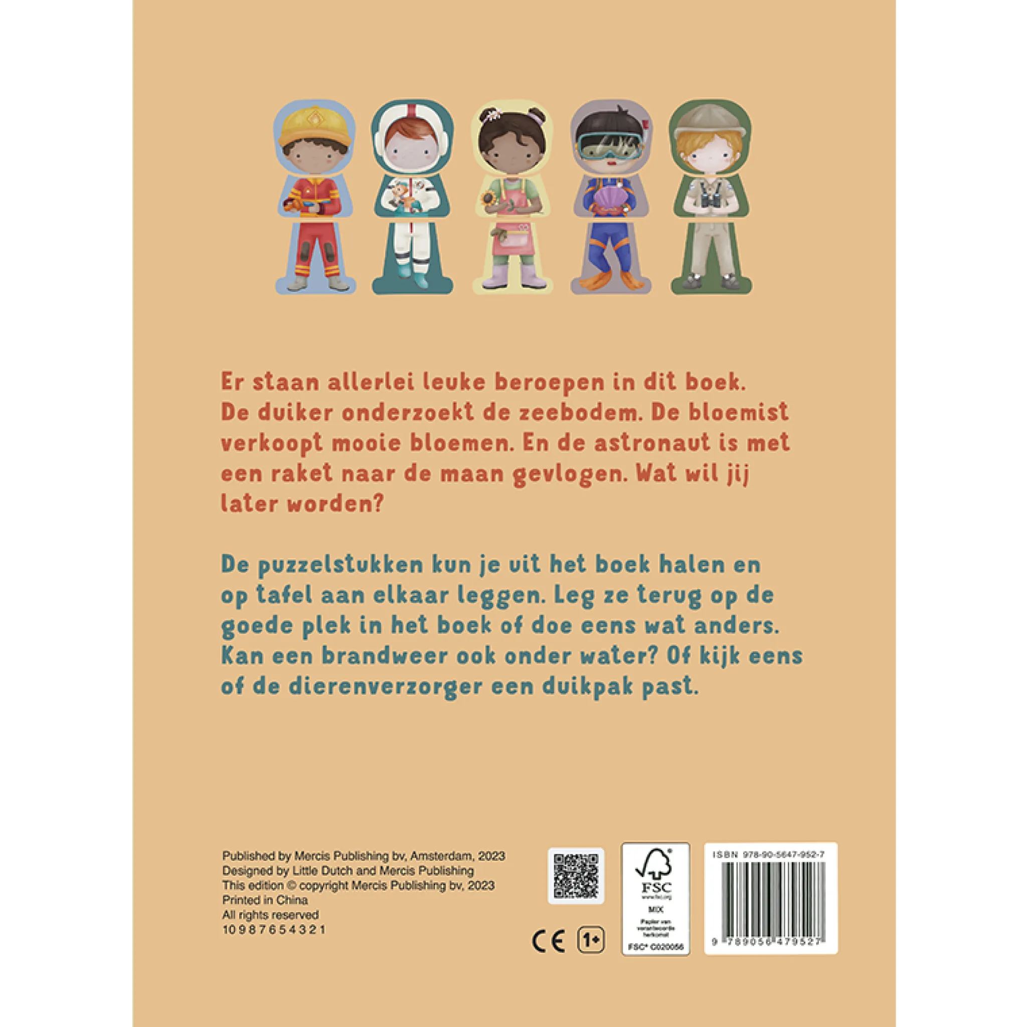 Little Dutch Children's Book: My Puzzle Book - Professions - NL Outlet