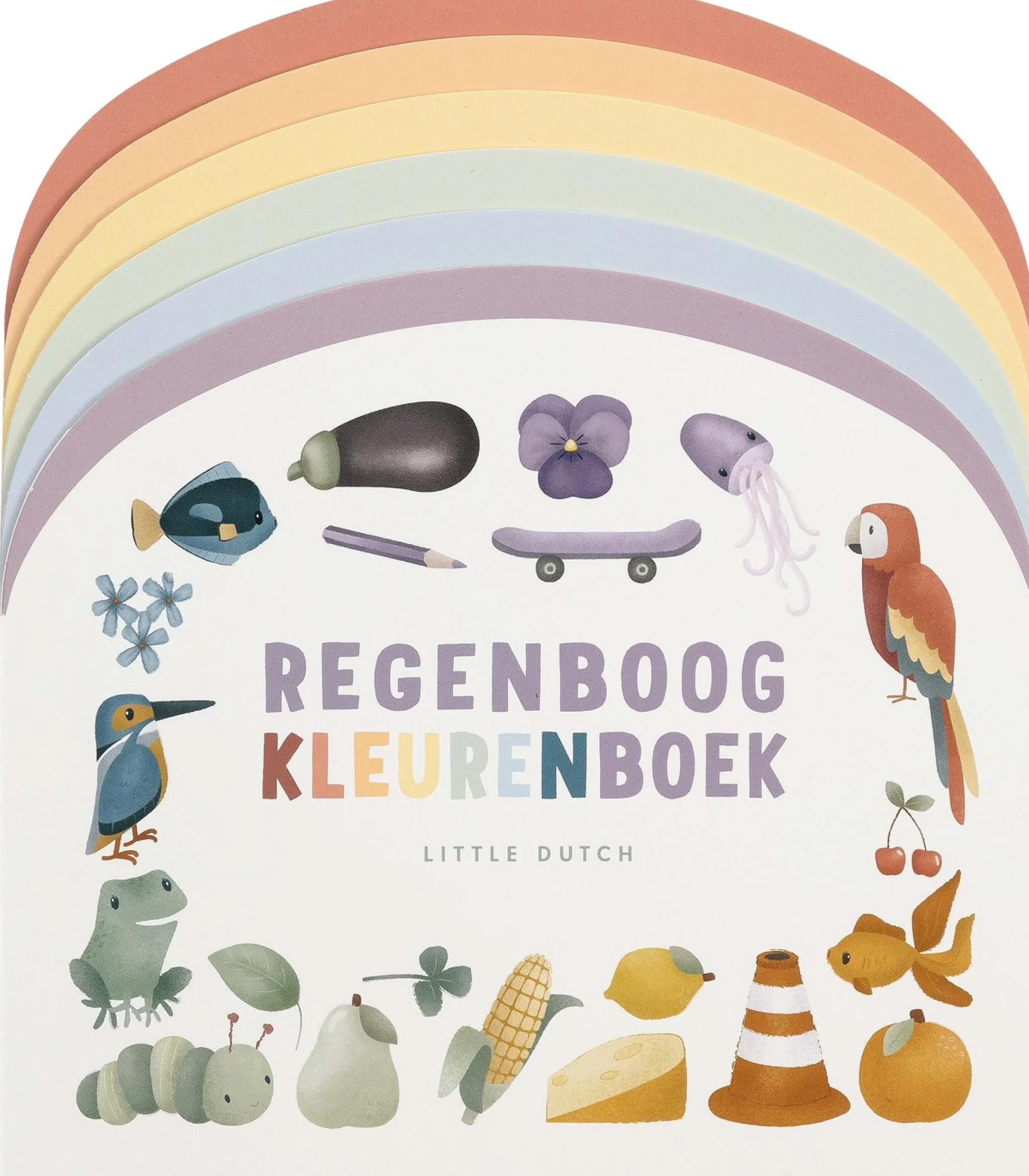 Little Dutch Children's Book Rainbow Coloring Book - NL Discount