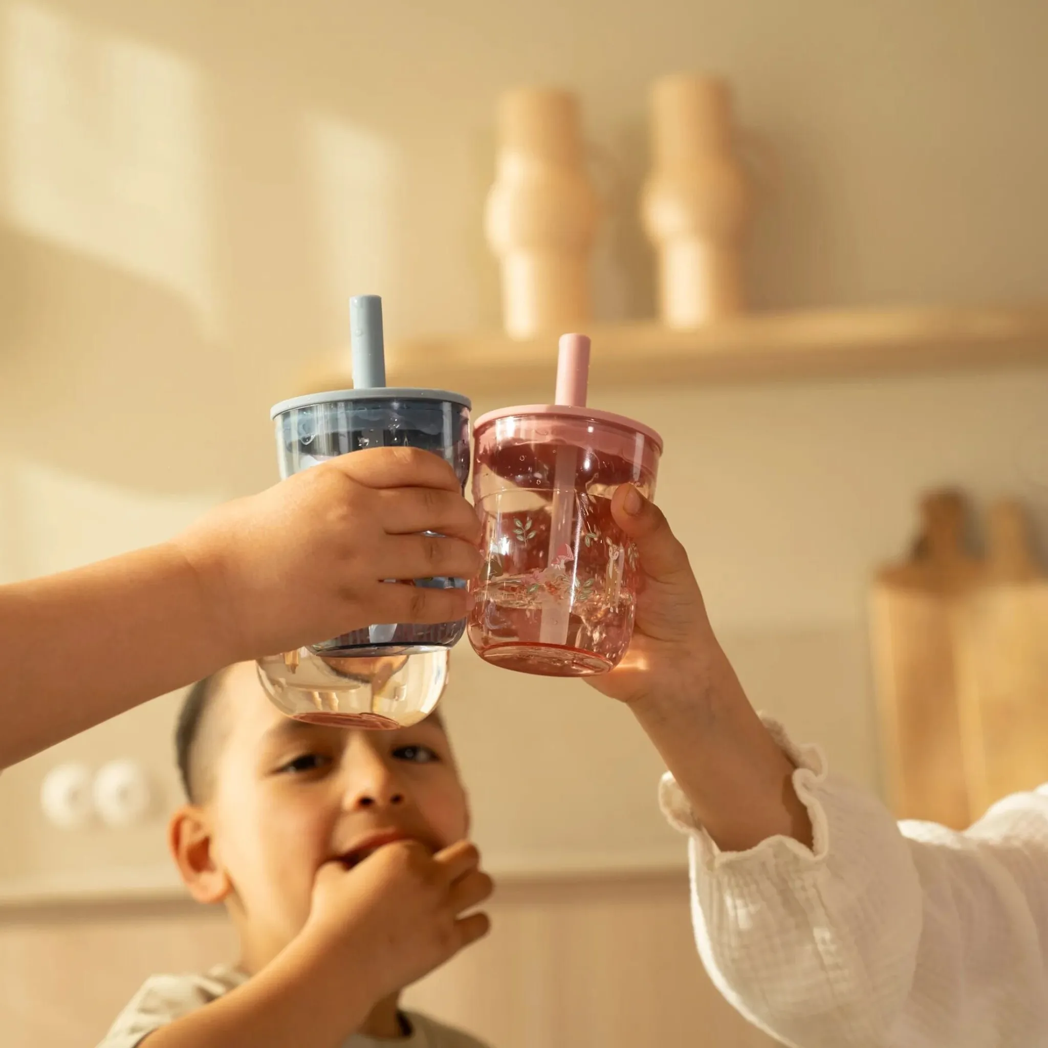 Little Dutch Children's glass 250 ml With Straw Forest Friends Discount
