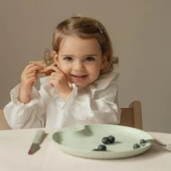 Little Dutch Children's plate - Green - Little Farm Clearance