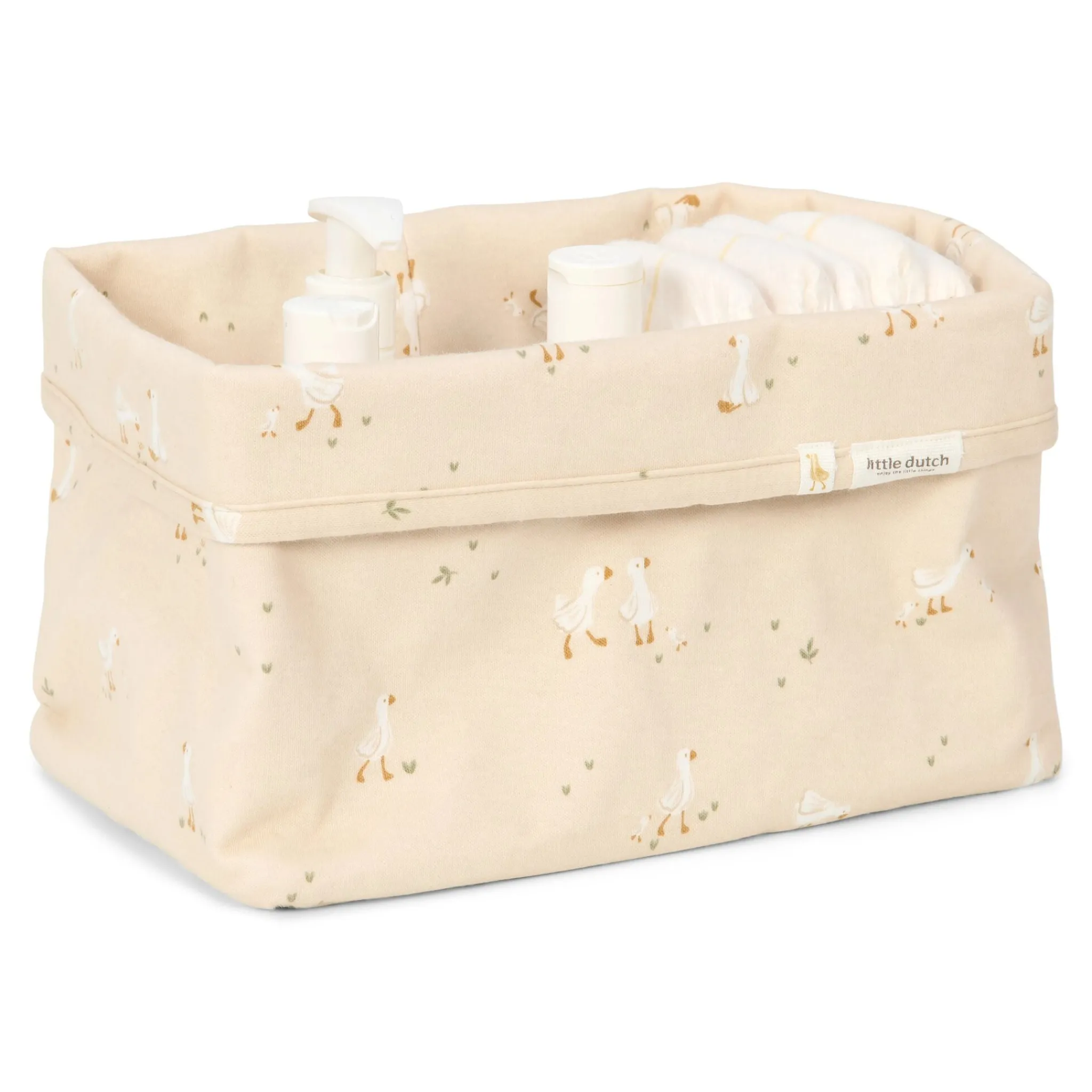 Little Dutch Commodity basket large - White - Newborn Naturals - Little Goose Sale