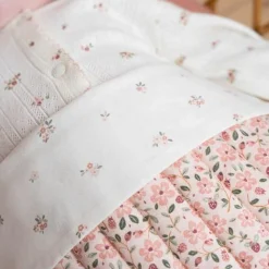 Little Dutch Cot blanket - Pink - Fairy Garden - Fairy Floral New