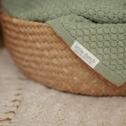 Little Dutch Cradle blanket - Green - Essentials Outlet