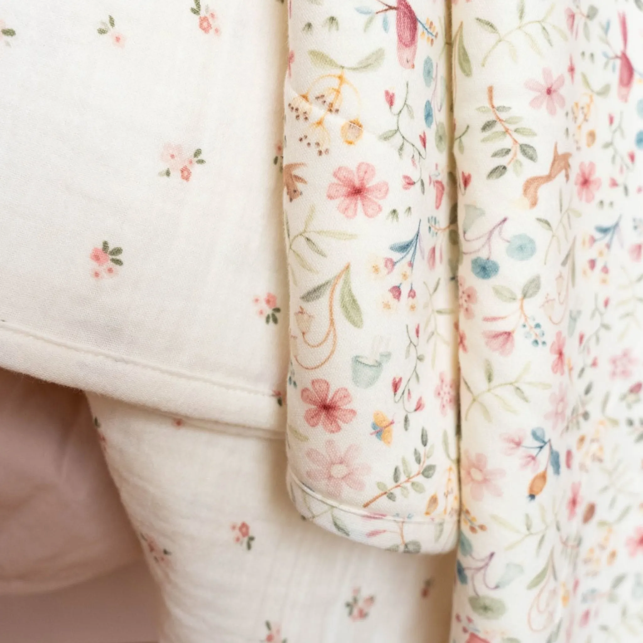 Little Dutch Cradle blanket - White - Fairy Garden - Fairy Blossom Best
