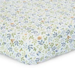 Little Dutch Cradle fitted sheet - Blue - Forest Friends - Forest Adventure Best