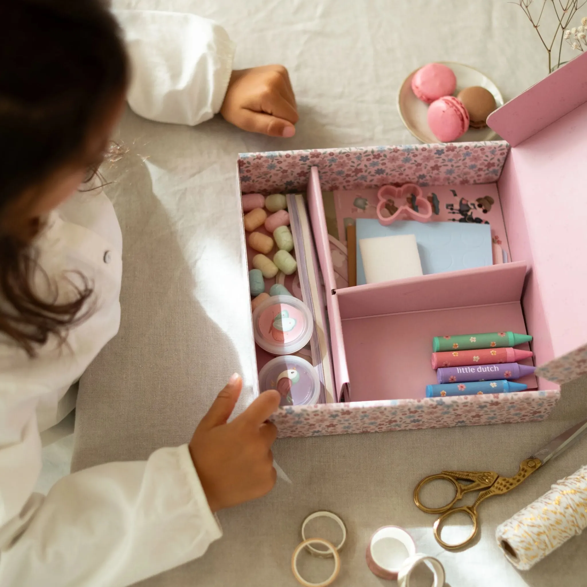 Little Dutch Craft box - Essentials - Rosa