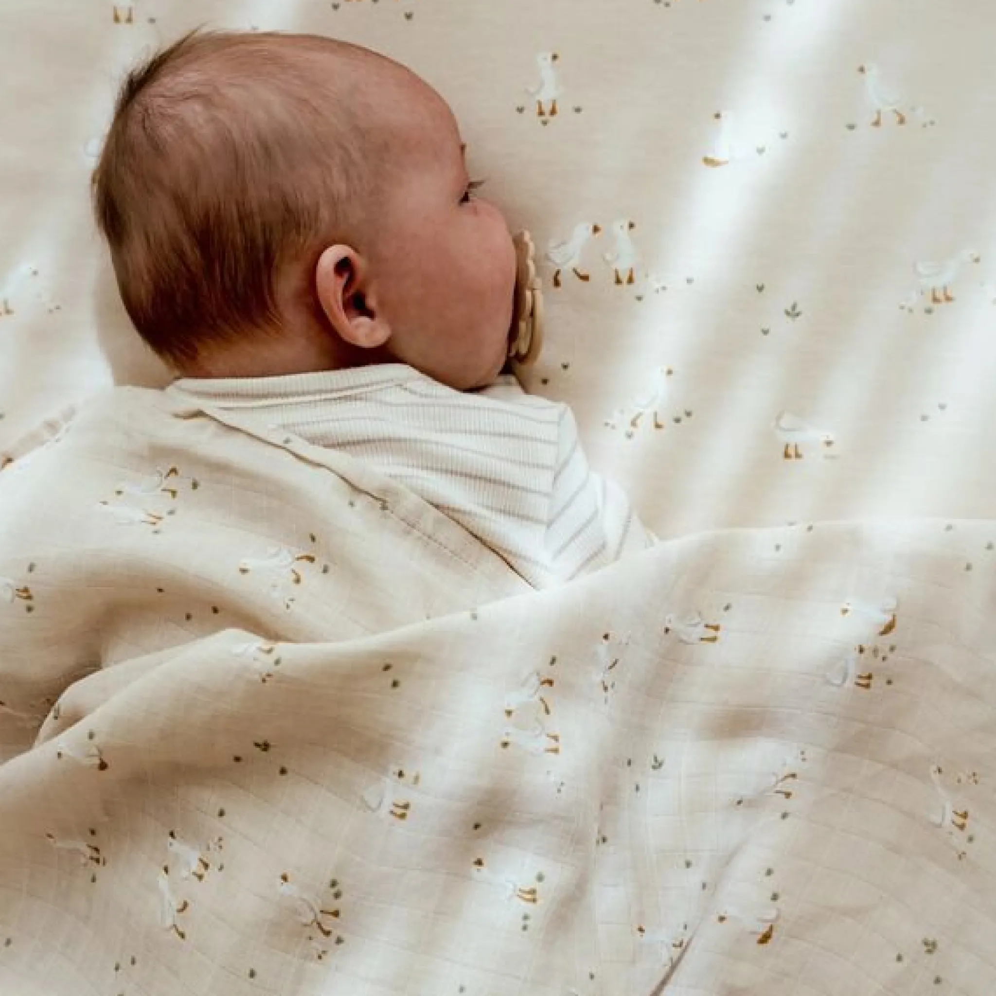 Little Dutch Crib blanket - Beige - Newborn Naturals - Little Goose New