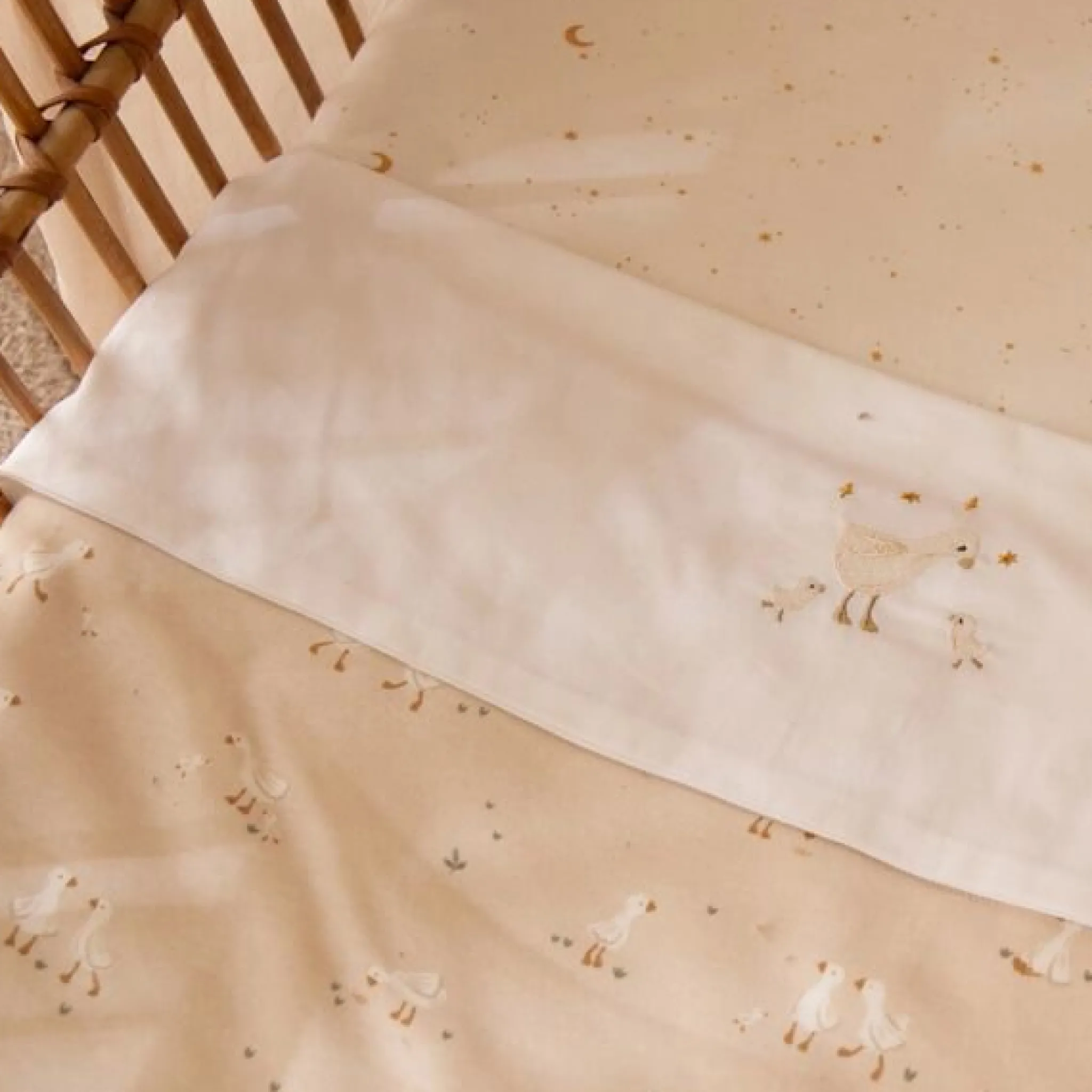 Little Dutch Crib blanket - Beige - Newborn Naturals - Little Goose New