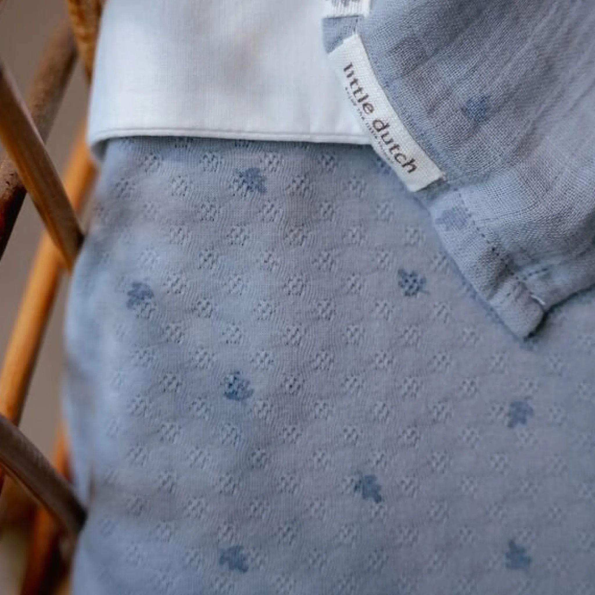 Little Dutch Crib blanket - Blue - Essentials