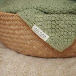 Little Dutch Crib blanket - Green - Essentials Discount