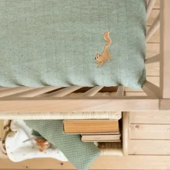 Little Dutch Crib blanket - Green - Forest Friends Sale