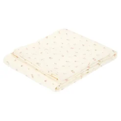 Little Dutch Crib blanket - White - Fairy Garden - Fairy Blossom Clearance