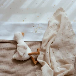 Little Dutch Crib fitted sheet - White - Newborn Naturals - Little Goose Clearance