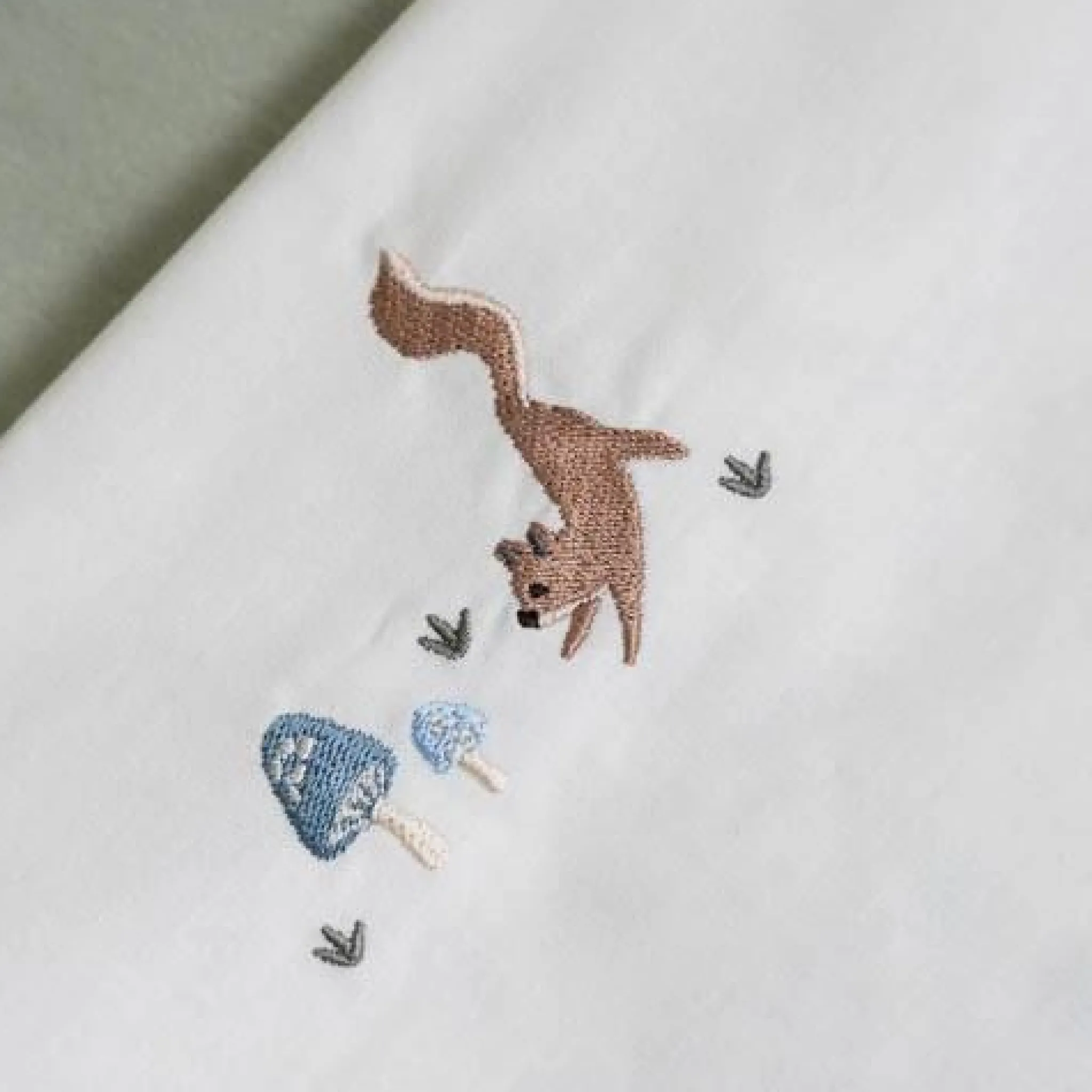 Little Dutch Crib sheet - White - Forest Friends
