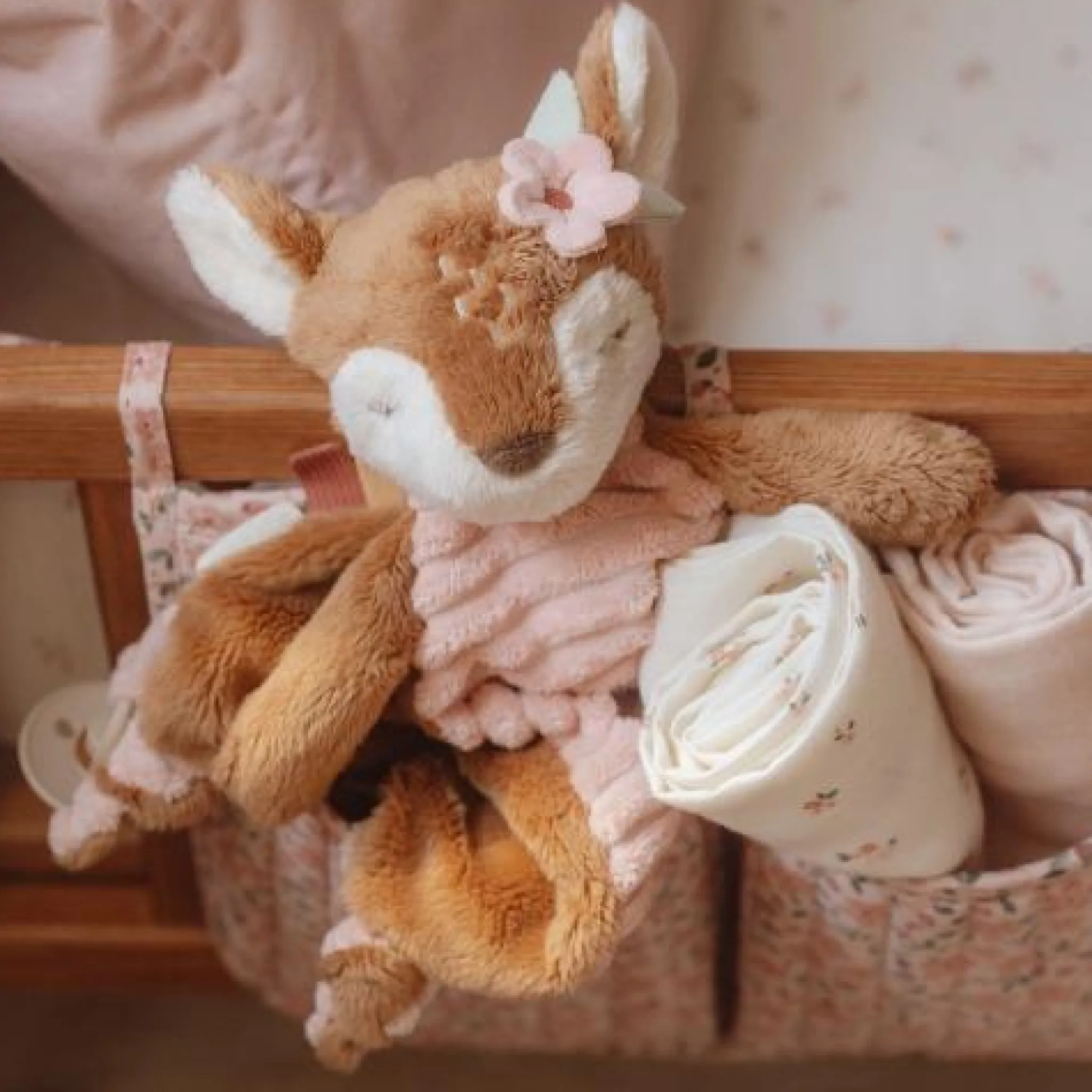 Little Dutch Cuddle cloth cuddle Deer - Fairy Garden - Pink - Fairy Garden Clearance