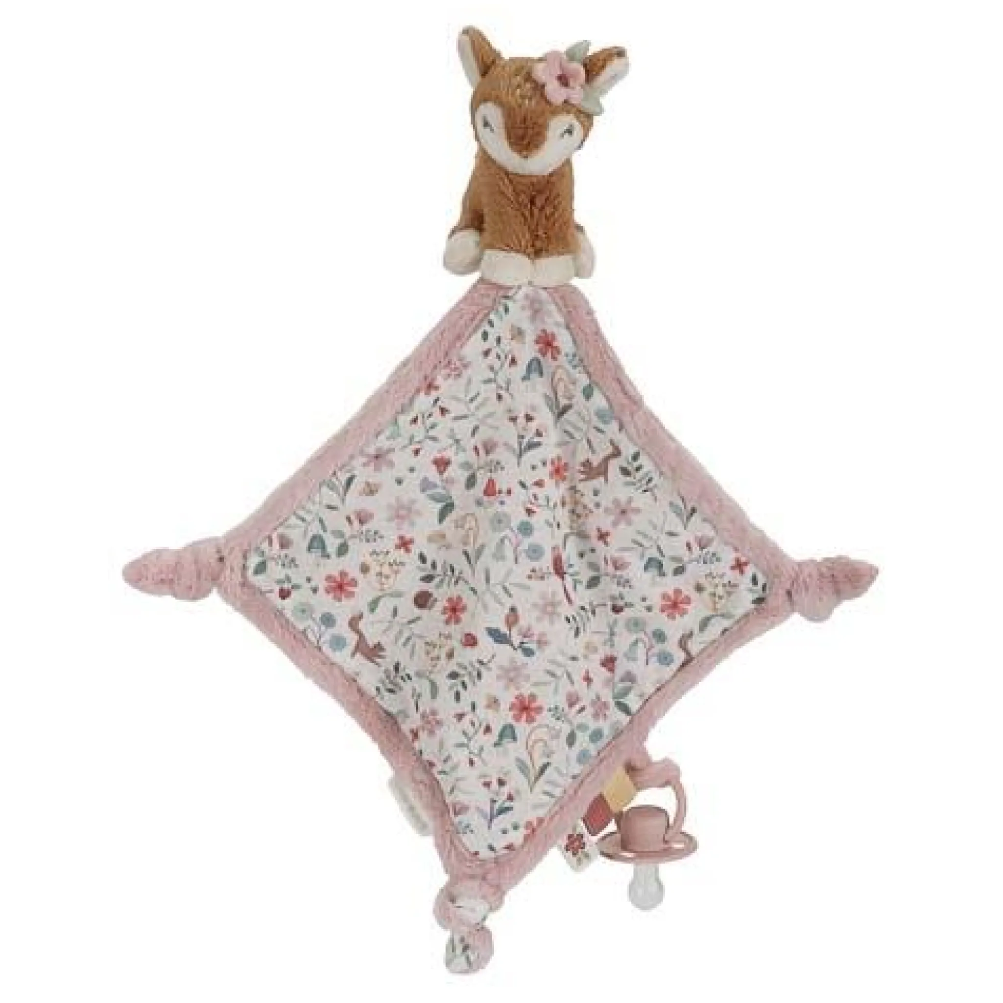 Little Dutch Cuddle cloth print Deer - Fairy Garden - Pink - Fairy Garden Outlet