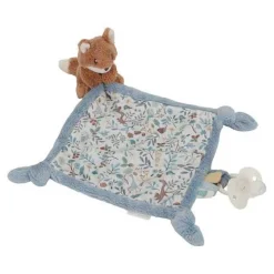 Little Dutch Cuddle cloth print Fox - Forest Friends - Blue - Forest Friends New