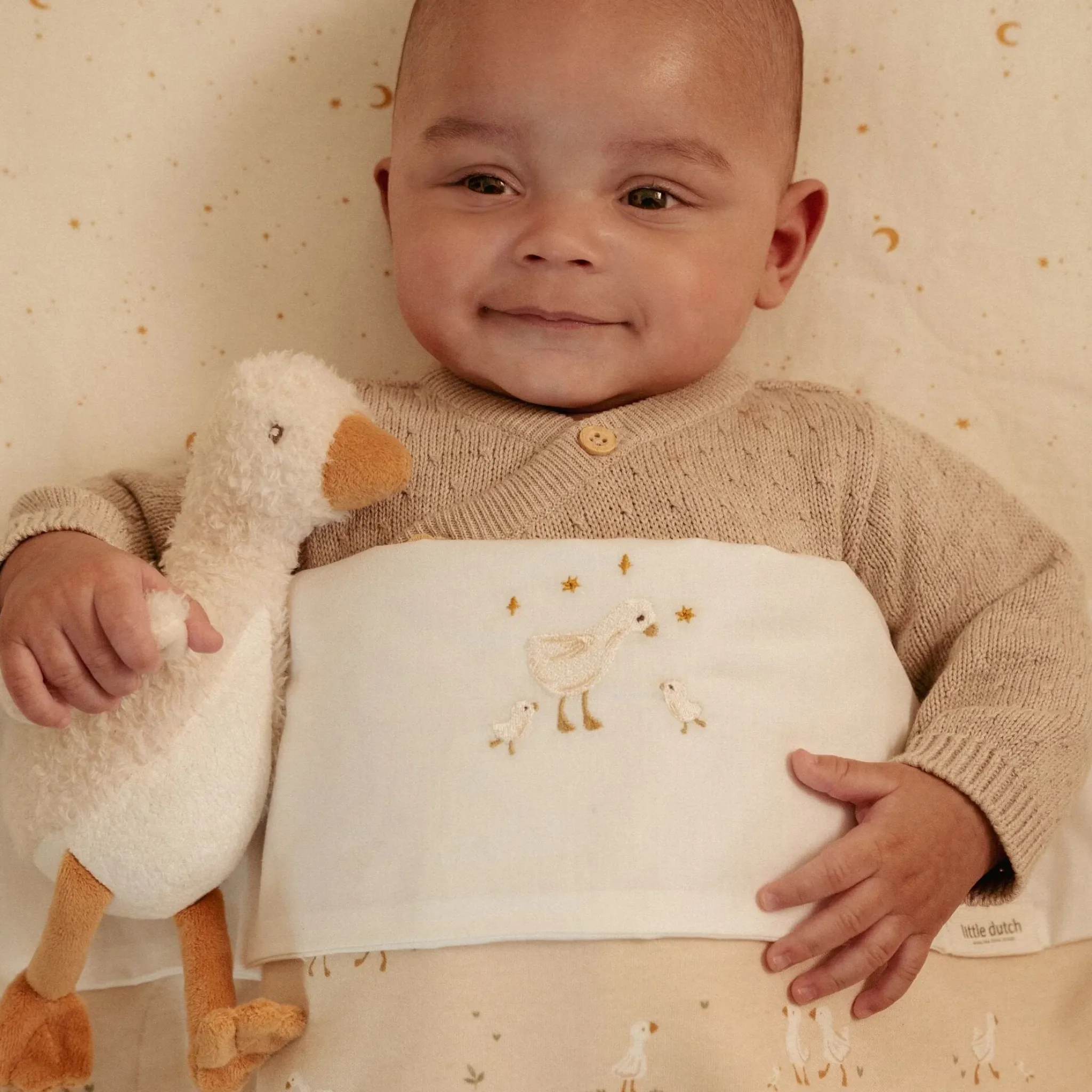 Little Dutch Cuddle Goose 17 cm - White - Little Goose Discount